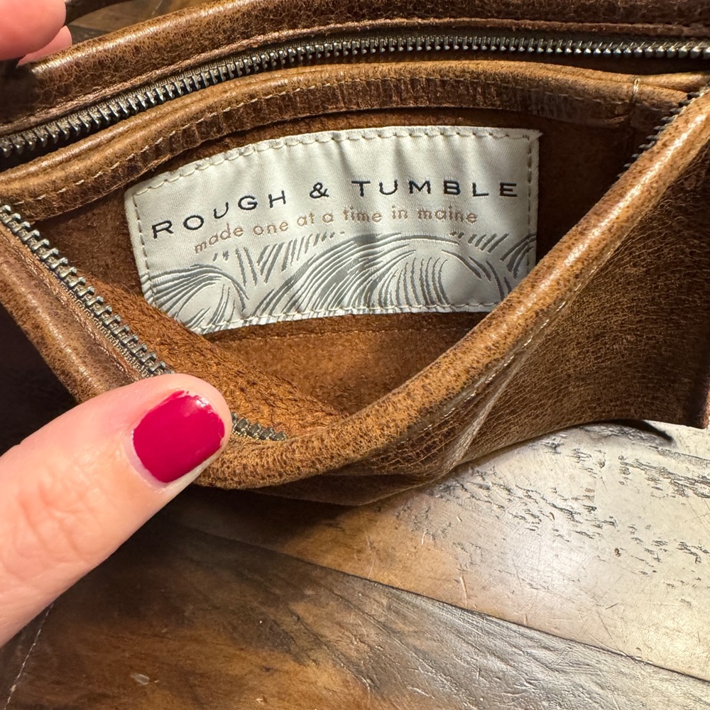 Rough & Tumble small Brown Butter Leather Wristlet - Picture 4 of 8